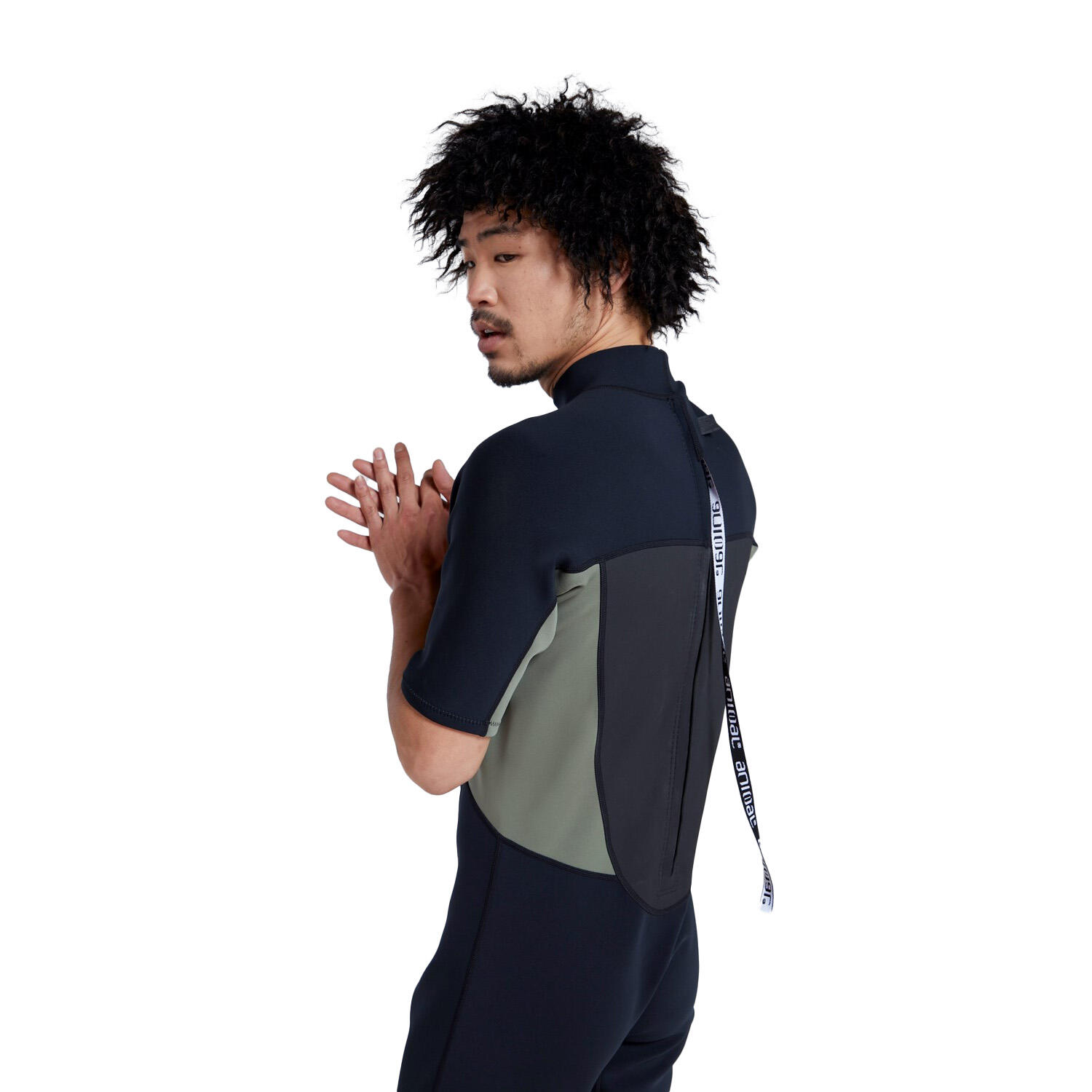 Mens Slater Short Wetsuit (Black) 2/4