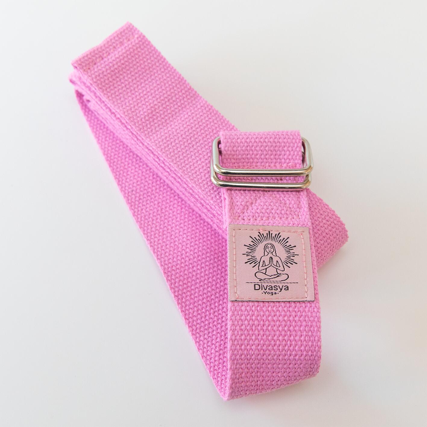 Yogagurt aus Baumwolle, flexible einstellbare Länge, Metallschnalle, in 3 Farben 3/3