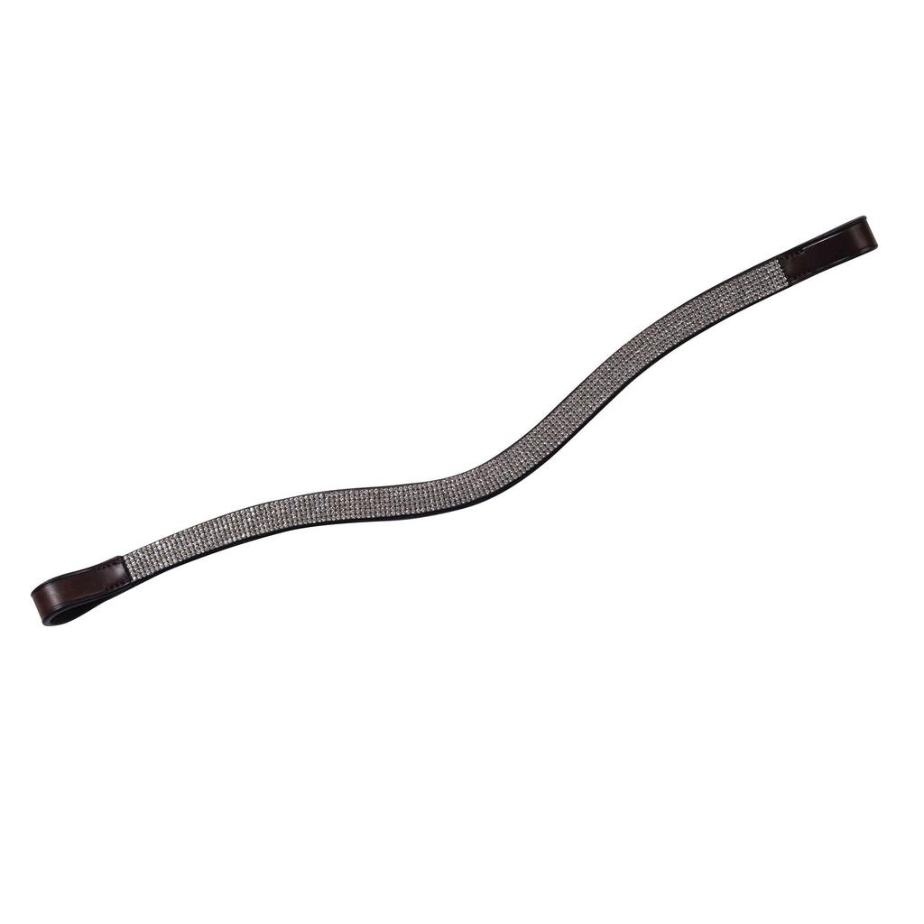 Horse browband with curved chain Weatherbeeta Collegiate