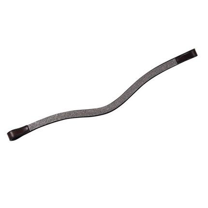 Stirnband für Pferde mit gebogener Kette Weatherbeeta Collegiate