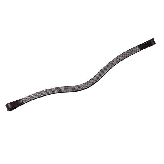 Stirnband für Pferde mit gebogener Kette Weatherbeeta Collegiate