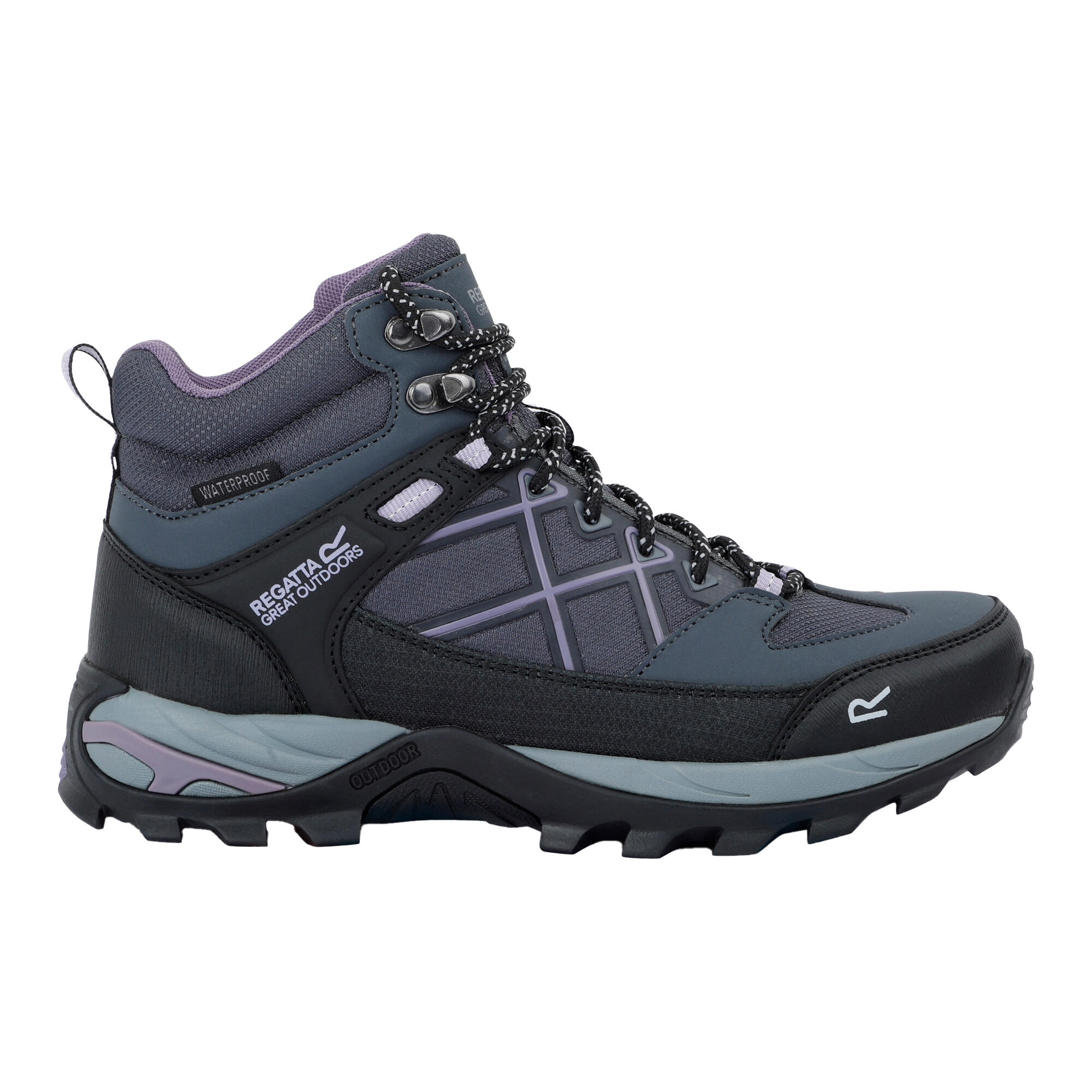 Bottines De Marche SAMARIS Femme (Gris Phoque / Parme) 4/5