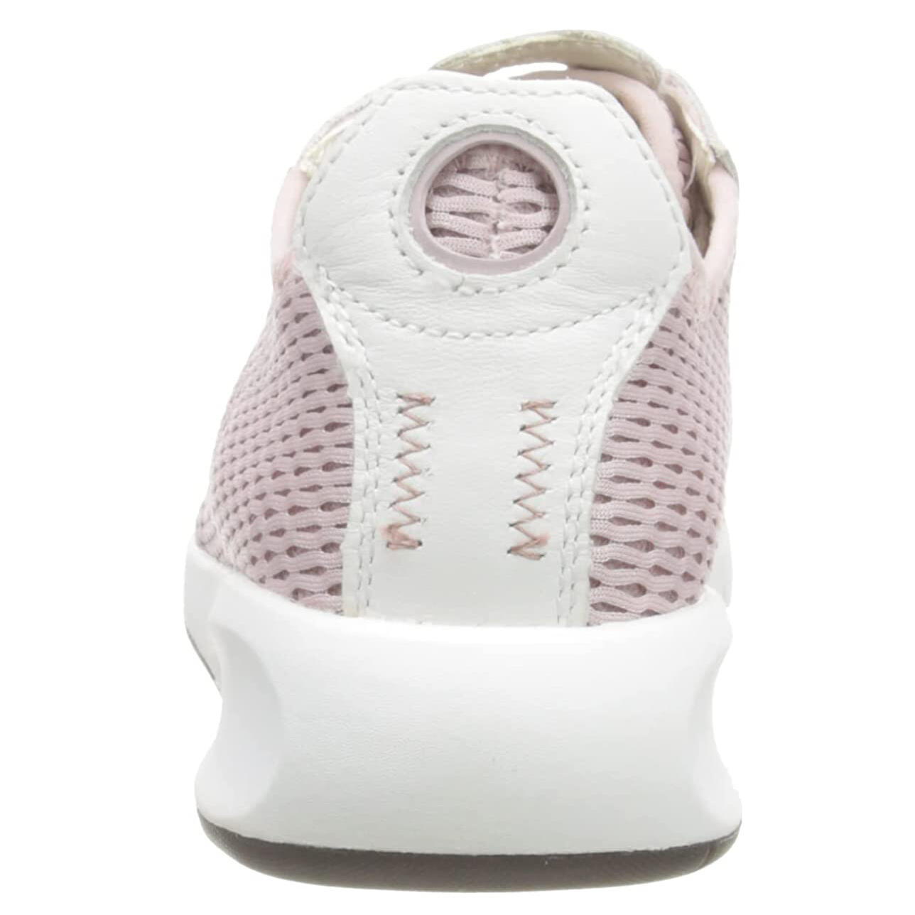 Womens/Ladies Aerantis Leather Trainers (Antique Rose/White) 2/4