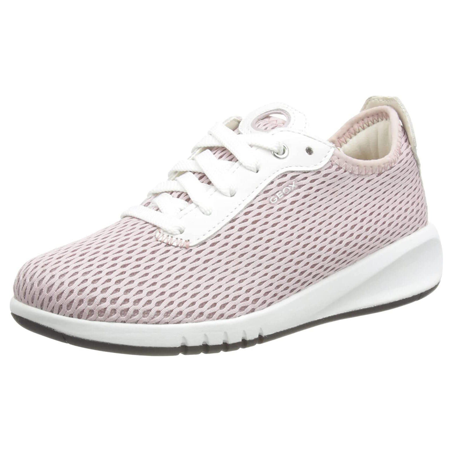 Womens/Ladies Aerantis Leather Trainers (Antique Rose/White) 1/4
