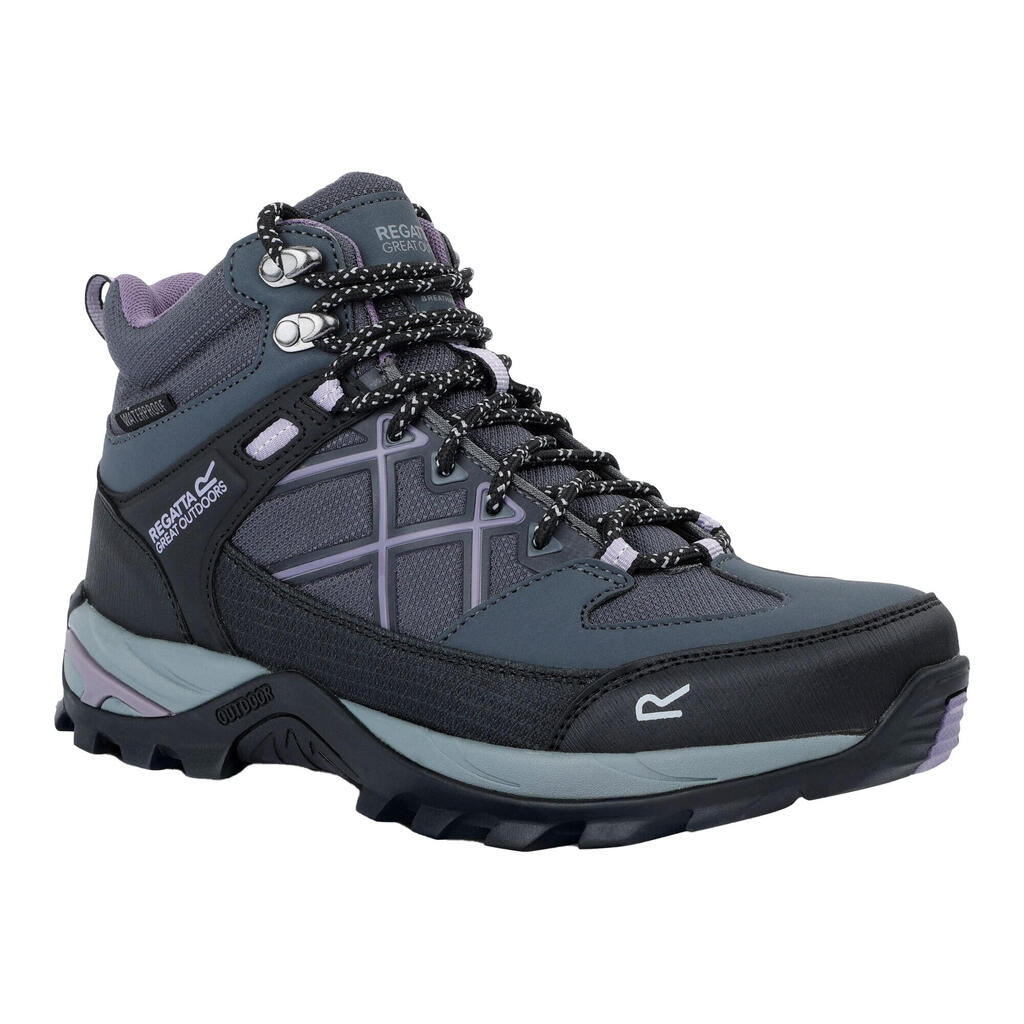 Womens/Ladies Samaris III Walking Boots (Seal Grey/Purple Sage)