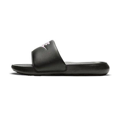 Ciabatta donna nike victori one slide - nero/rosa