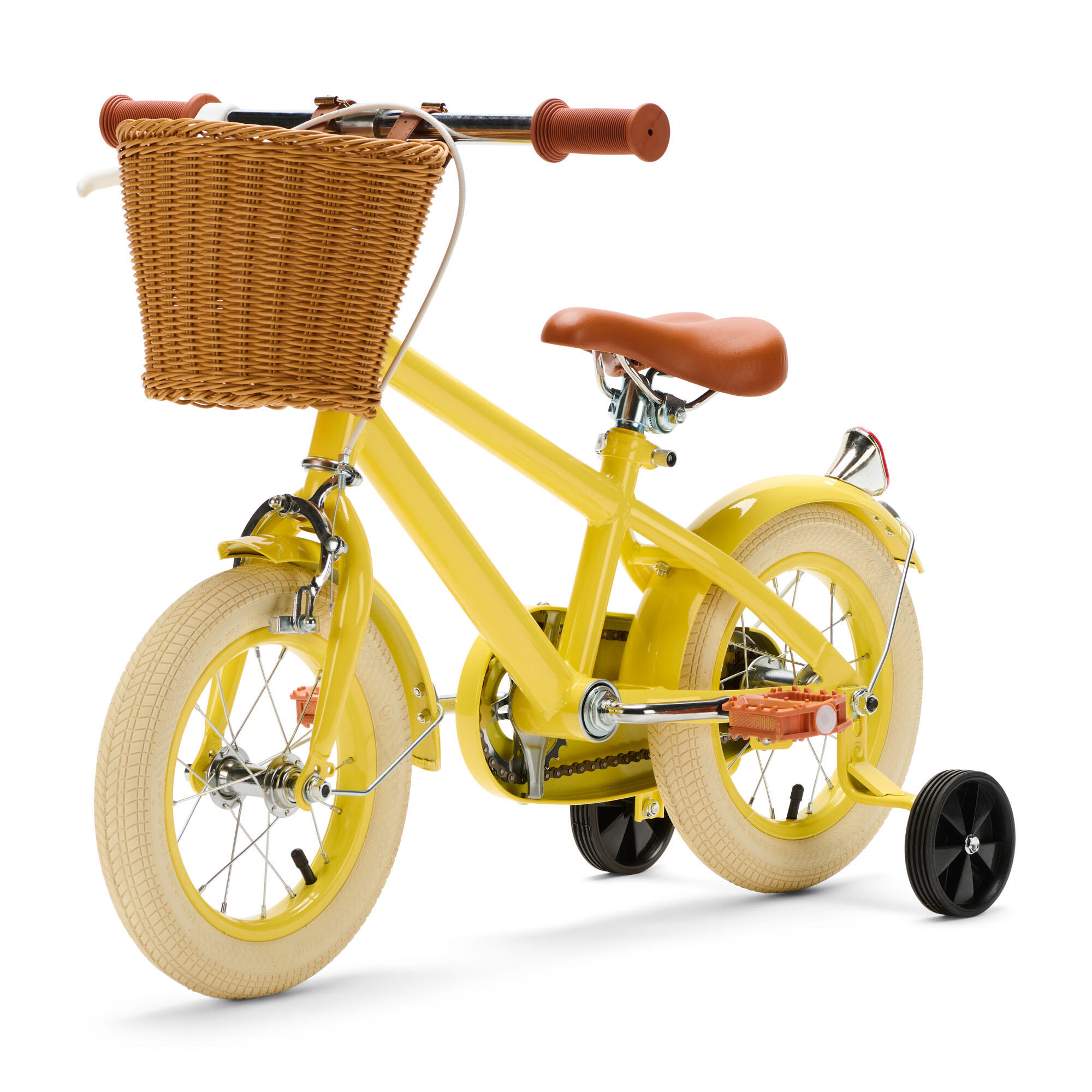 Generation Retro 12 pulgadas Amarillo – Bicicleta Infantil con Cesto 2/4