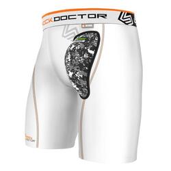 Coquille de Baseball Shock Doctor Air Core Ultra Souple avec Short Blanc