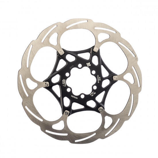 Formula 2 Piece 6 Hole Rotor Black Silver