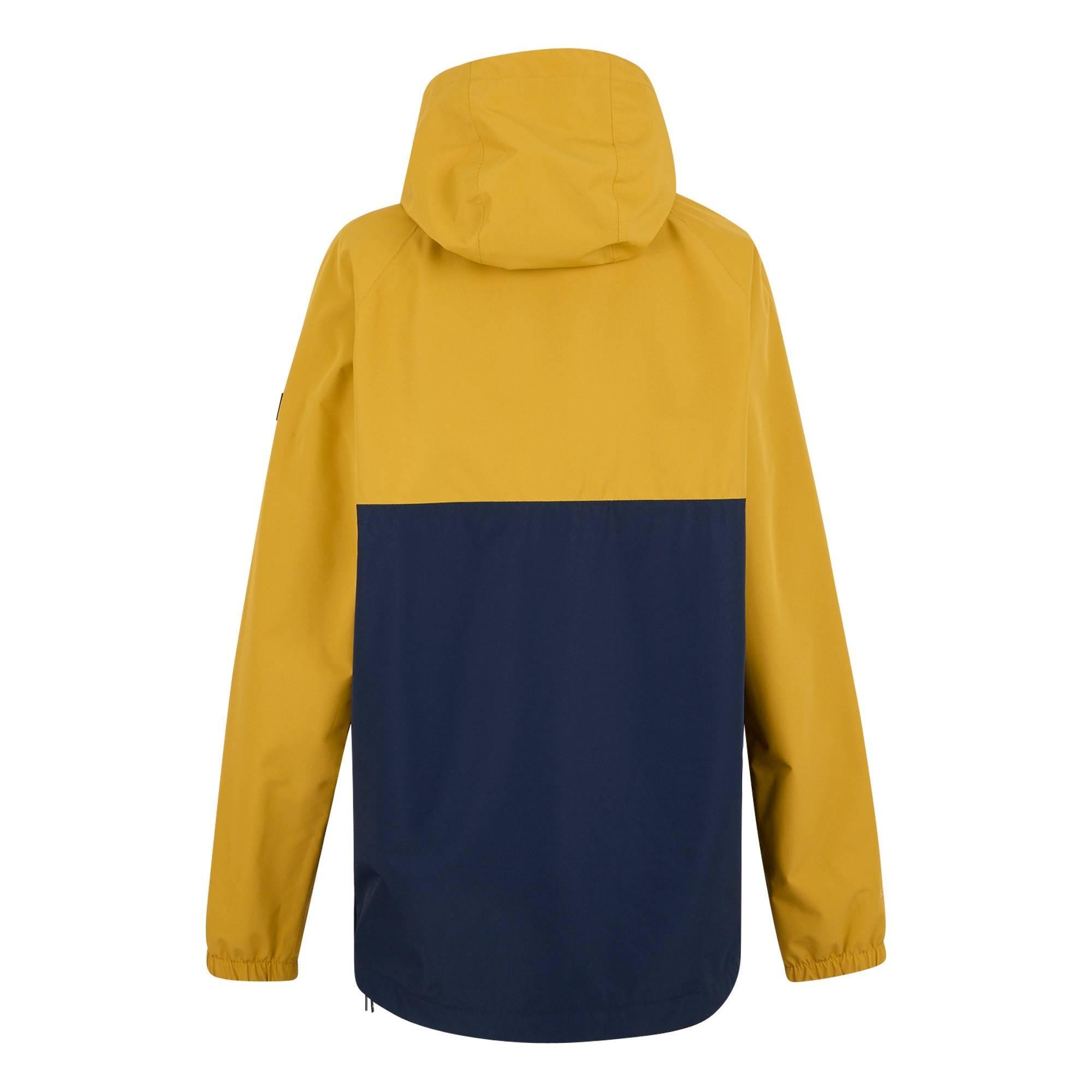 Mens Tayan Waterproof Jacket (Mustard/Navy) 2/5