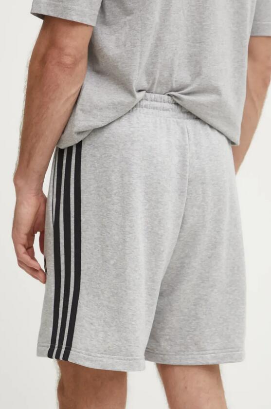 Short adidas Essential 3 Stripes gris 3/6