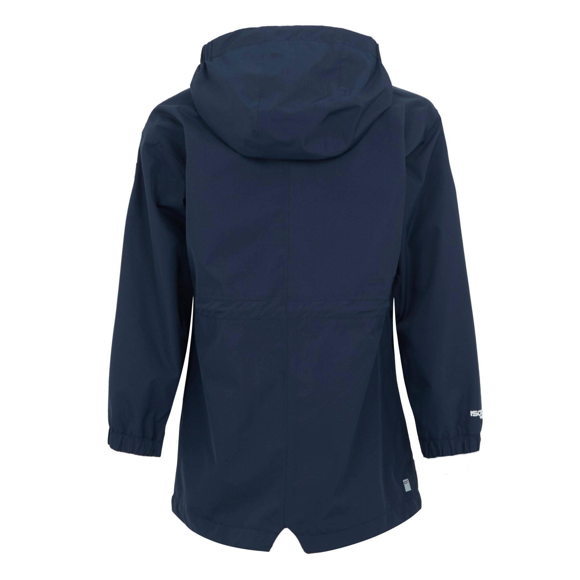Childrens/Kids Ballina Stripe Waterproof Jacket (Navy/White) 2/5