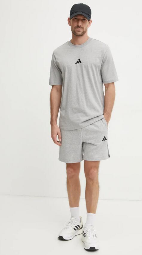 Pantalón corto adidas gris cómodo 2/8