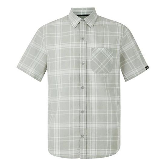 Chemise Motif/style À Carreaux LORAN Homme (Gris Argenté)