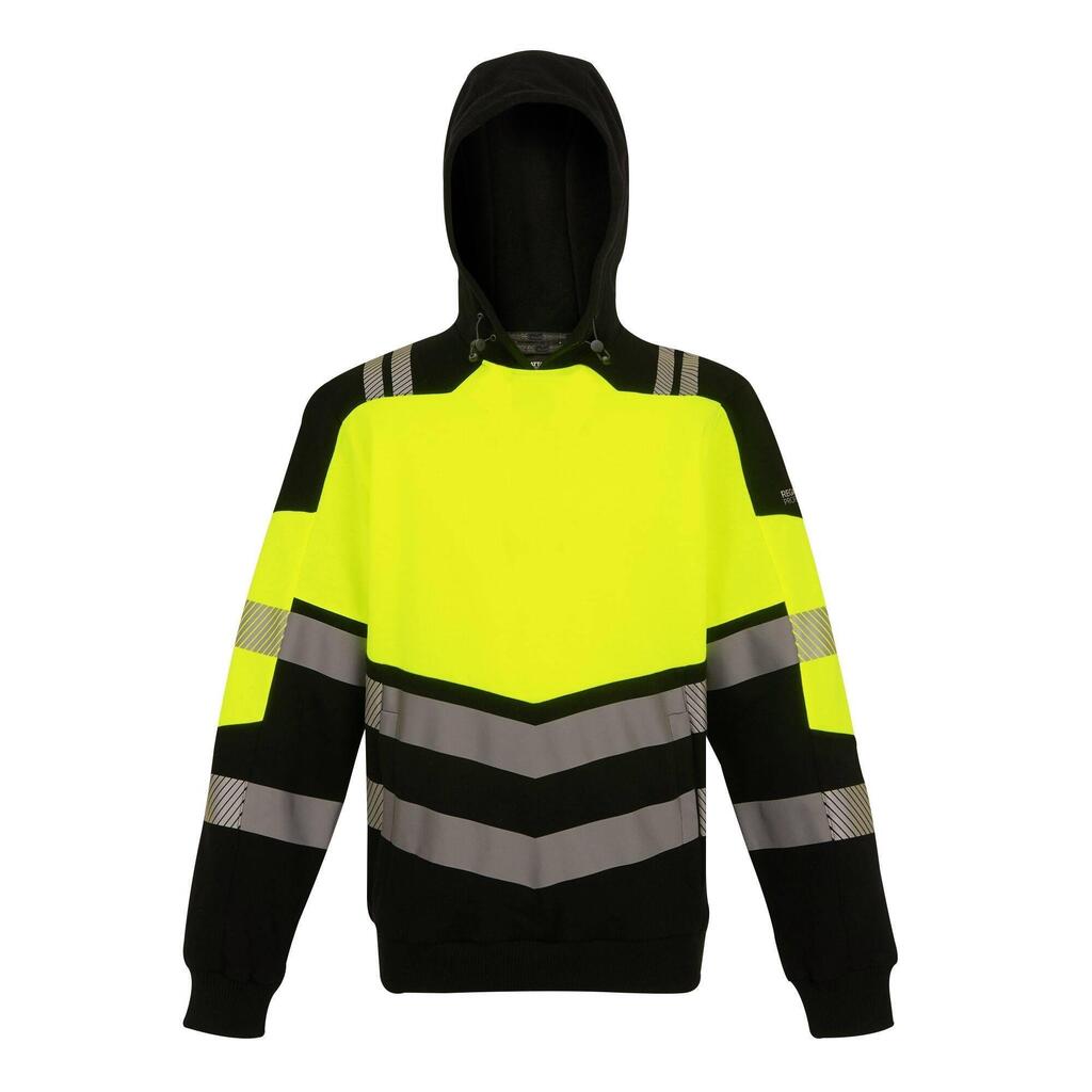 Mens HighVis Hoodie (Black/Yellow)