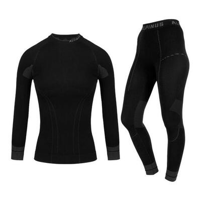 Set Di Strati Di Base Donna Alpinus Tactical Nero