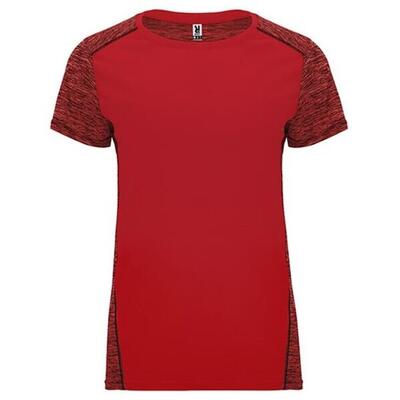 Dames zolder tshirt (wit/heather/zwart)