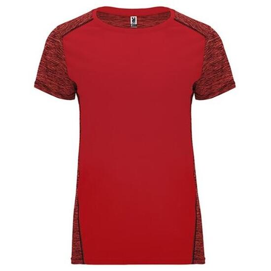 Tshirt ZOLDER Femme (Rouge / Noir Chiné)