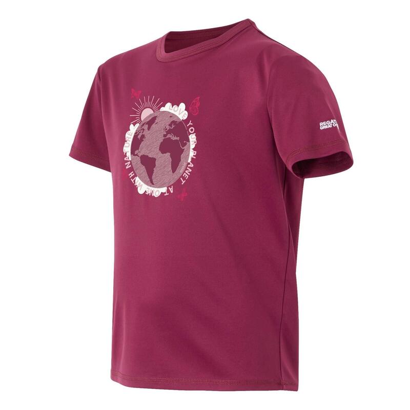Tricou Drumeții În Natură Regatta Alvarado IX Pământ Copii
