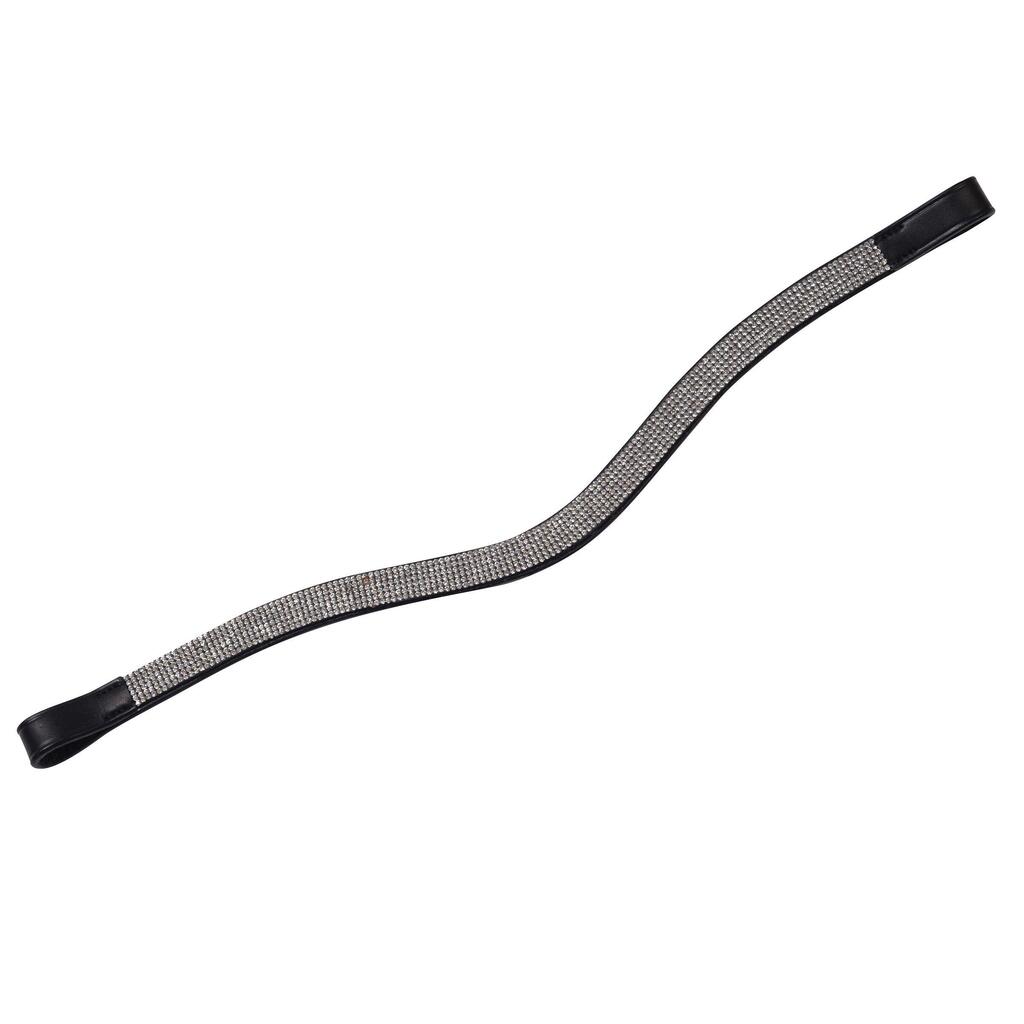 Horse browband with curved chain Weatherbeeta Collegiate