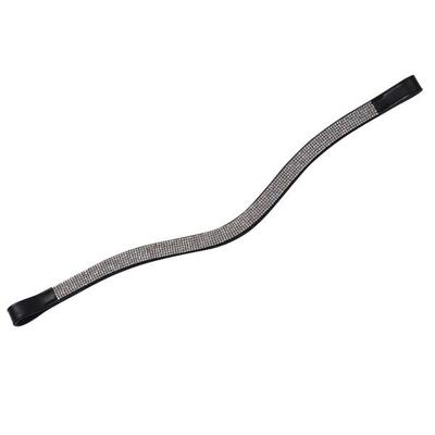 Stirnband für Pferde mit gebogener Kette Weatherbeeta Collegiate