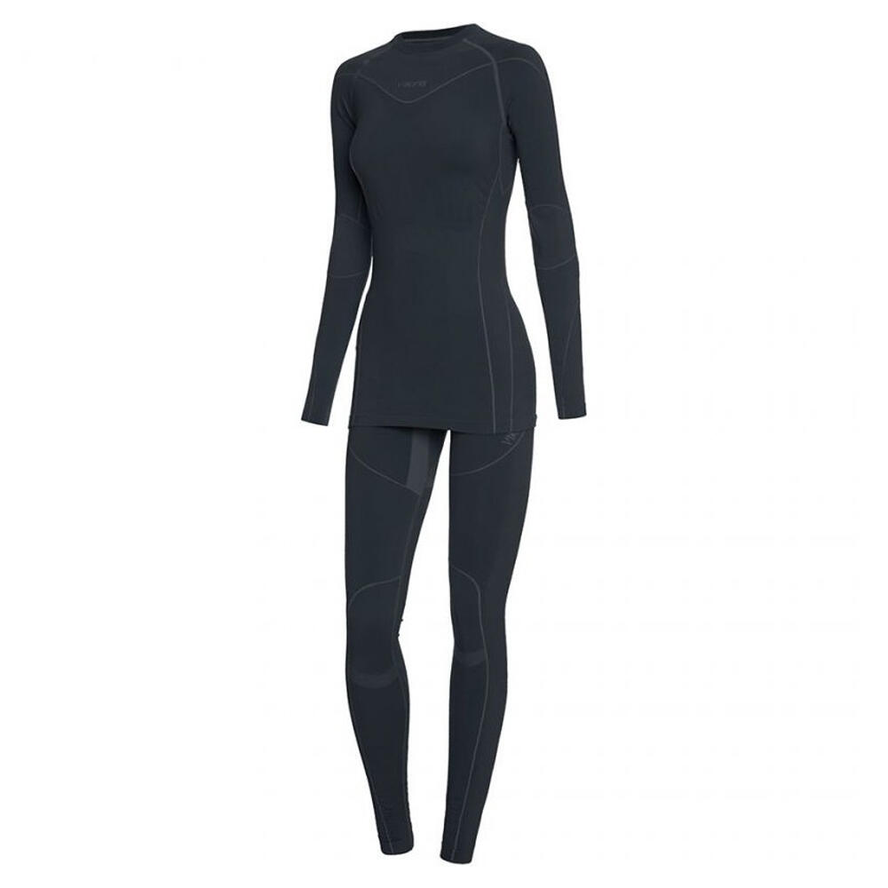 VIKING Dames Gaja Bamboo Thermoactive Base Layer Set (Zwart)