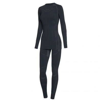Dames gaja bamboo thermoactive base layer set (zwart)