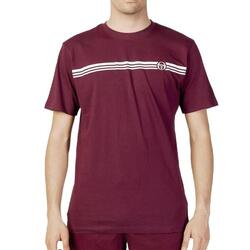 T-shirt Bordeaux Homme Sergio Tacchini Stripe B