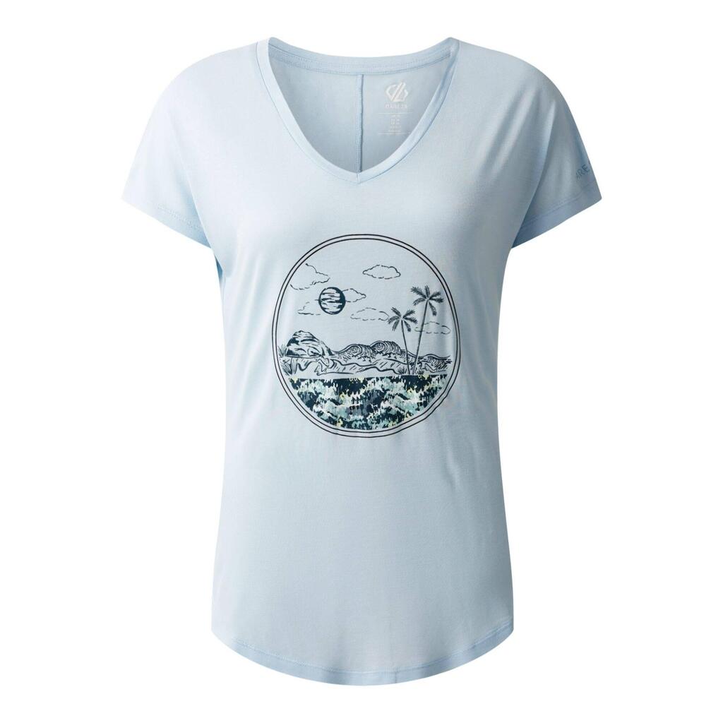 Womens/Ladies Serene Wave TShirt (Skyway)