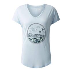 Tshirt Motif/style Ondulé SERENE Femme (Blanc Ciel)