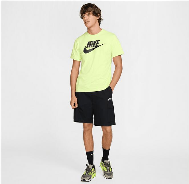 T-shirt uomo nike sportswear icon futura - giallo 4/4