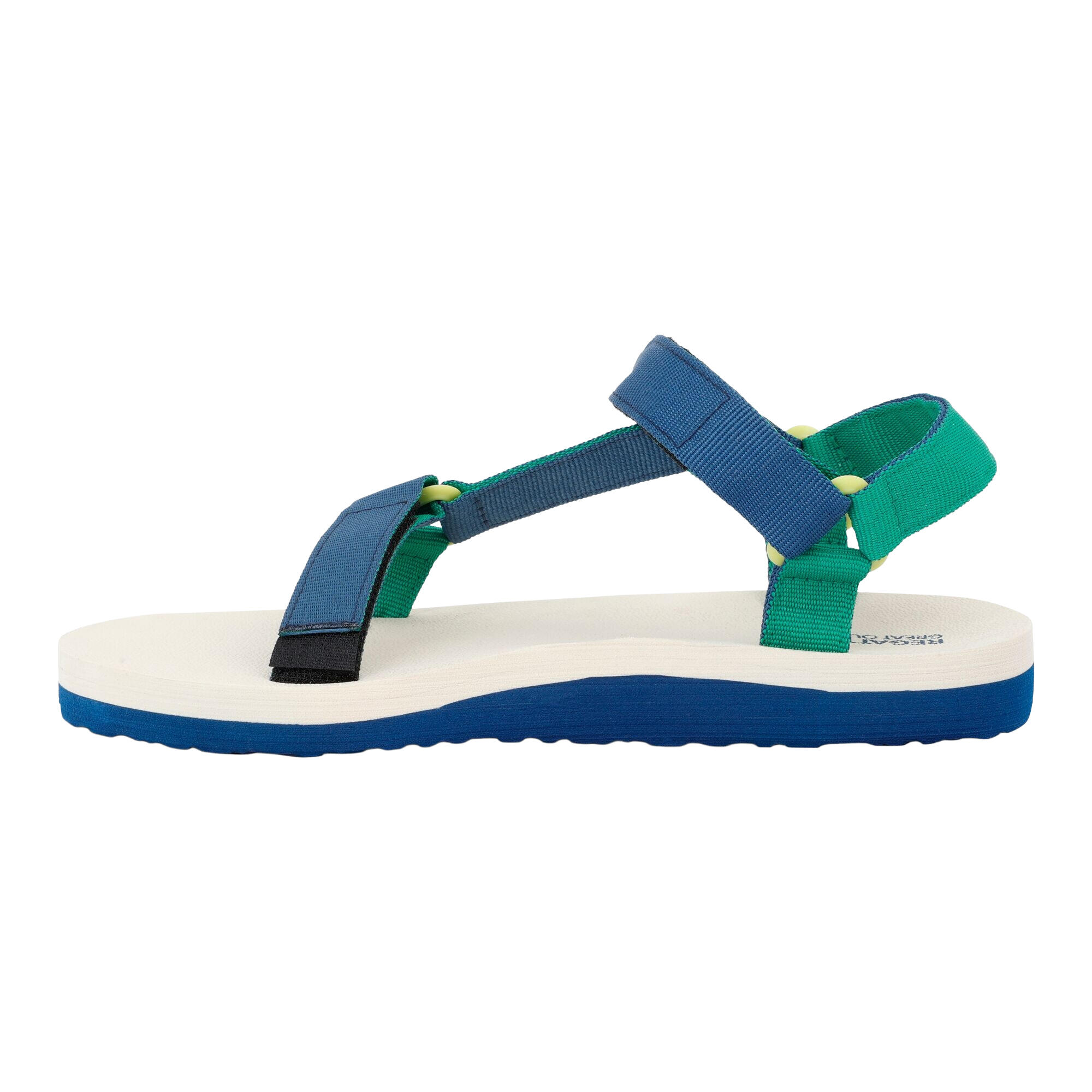 Womens/Ladies Vendeavour Sandals (Blue/Green) 3/5