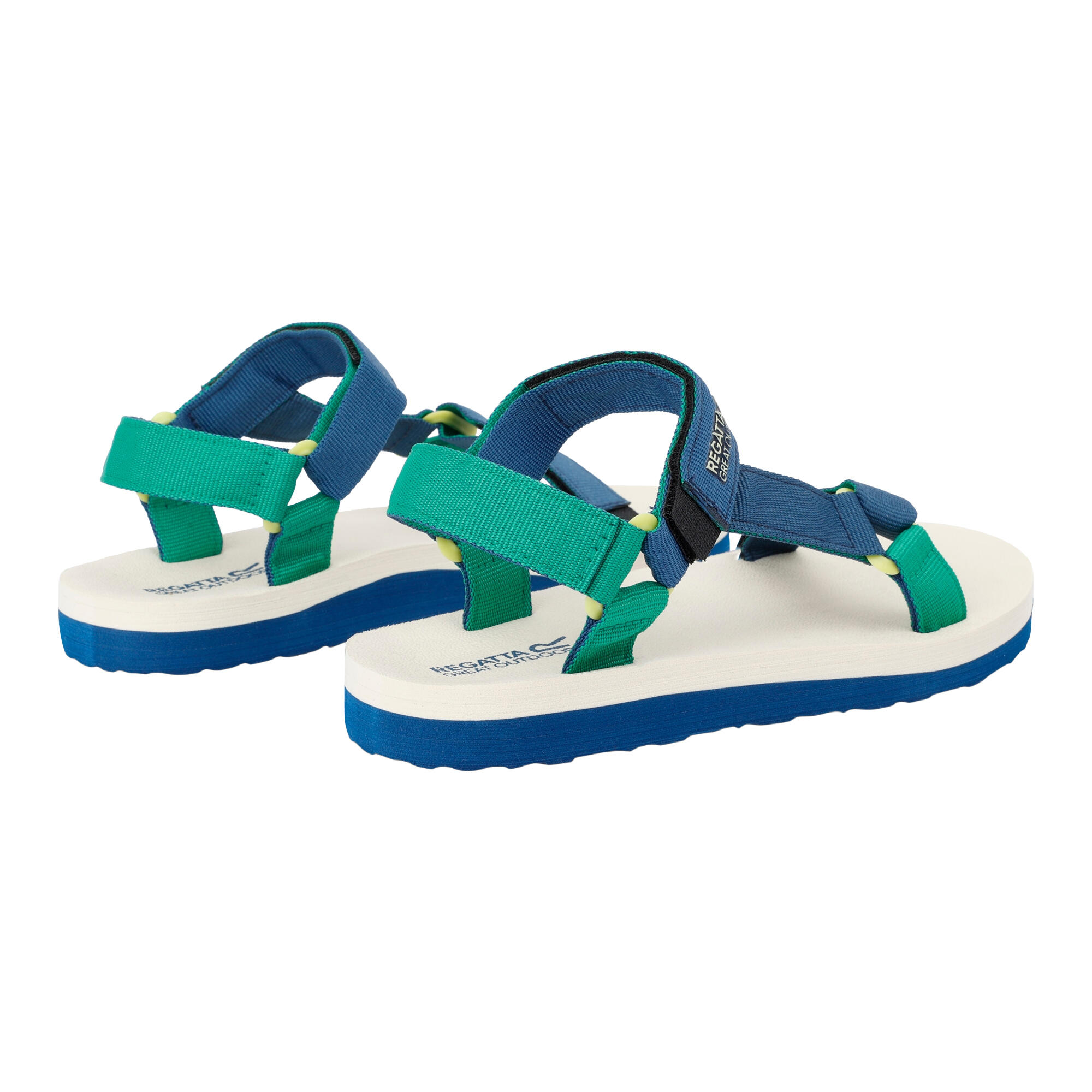Womens/Ladies Vendeavour Sandals (Blue/Green) 2/5