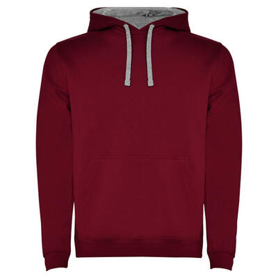 Heren urban hooded sweatshirt (flesgroen/heather grijs)