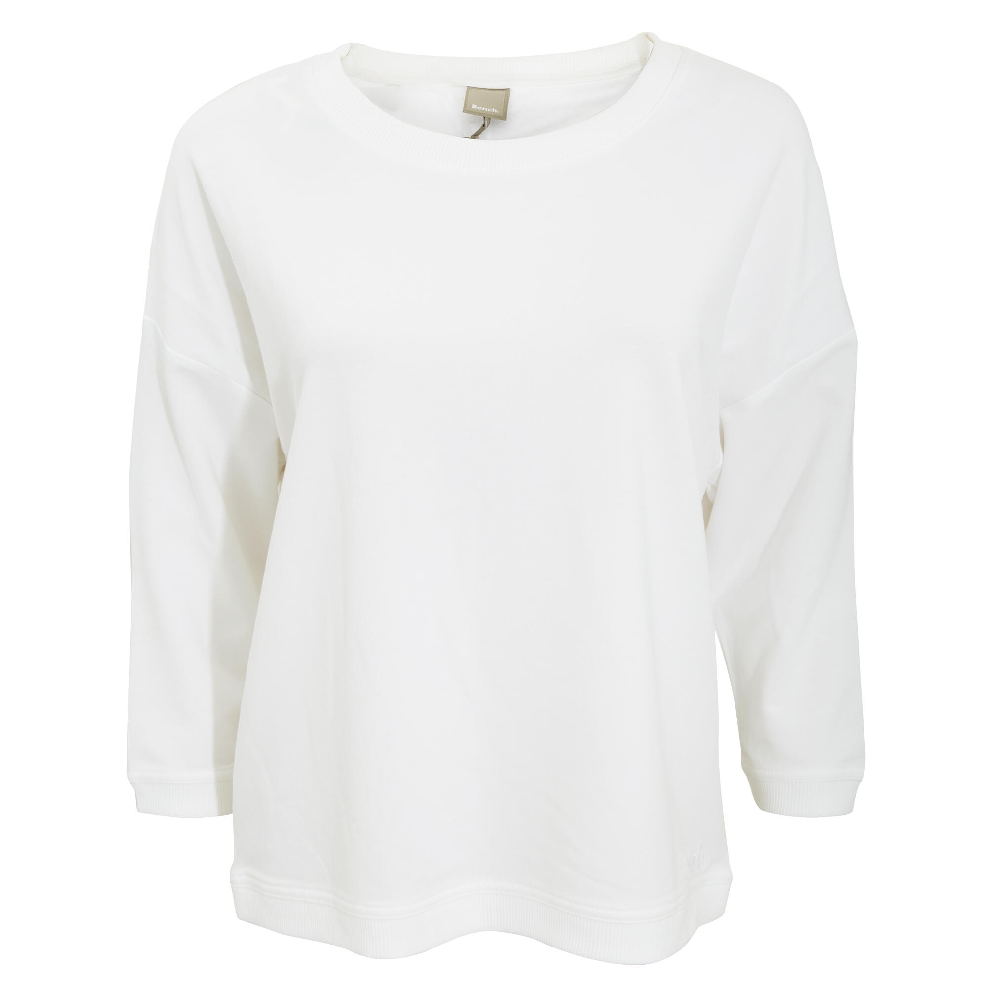 BENCH Womens/Ladies Glorify 3/4 Sleeve Oversized Sweater/Jumper (White)