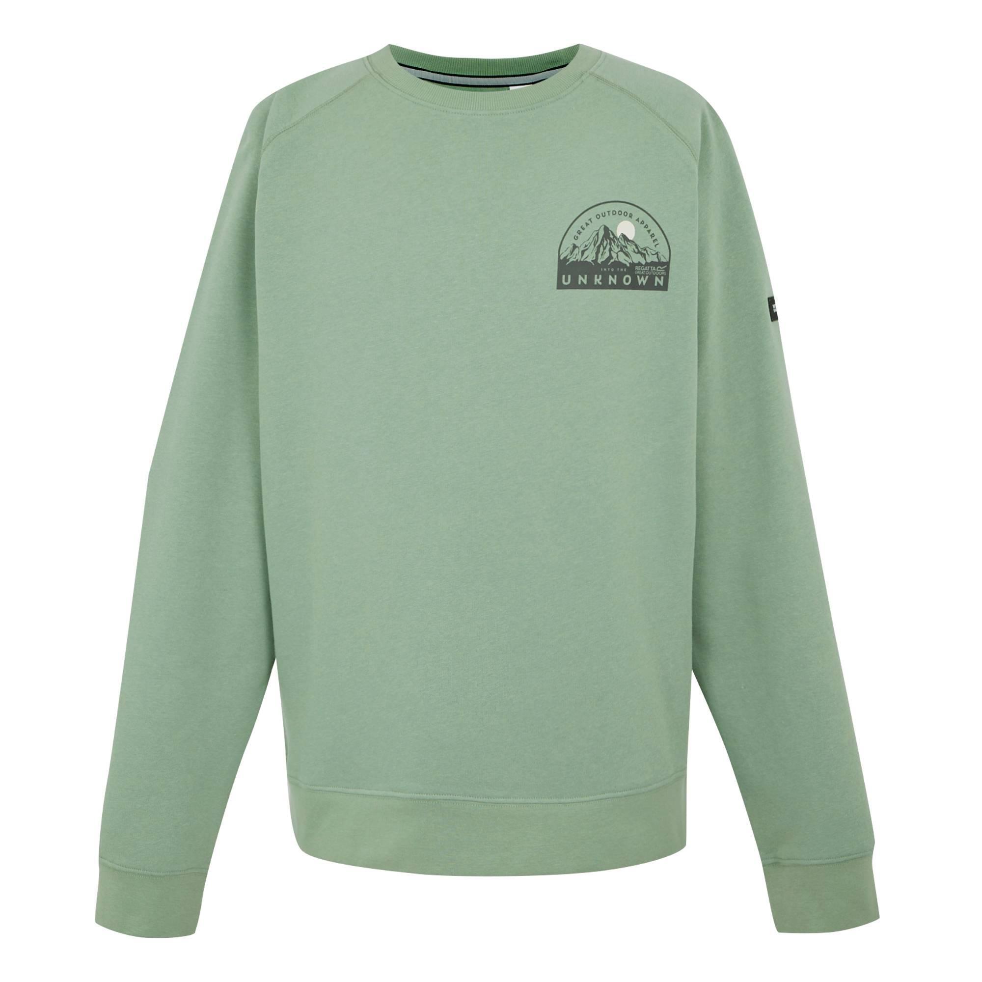 Mens Nithsdale Mountain Crew Neck Sweatshirt (Glacier) 1/4