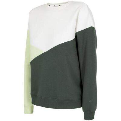 Dames h4l22 bld013 sweatshirt (wit/groen/grijs)