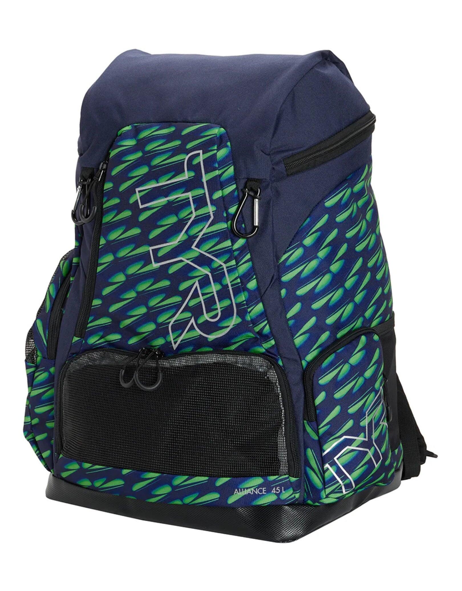 TYR Alliance Dragonflyte Limited Edition 45L Backpack - Green/Navy 1/4