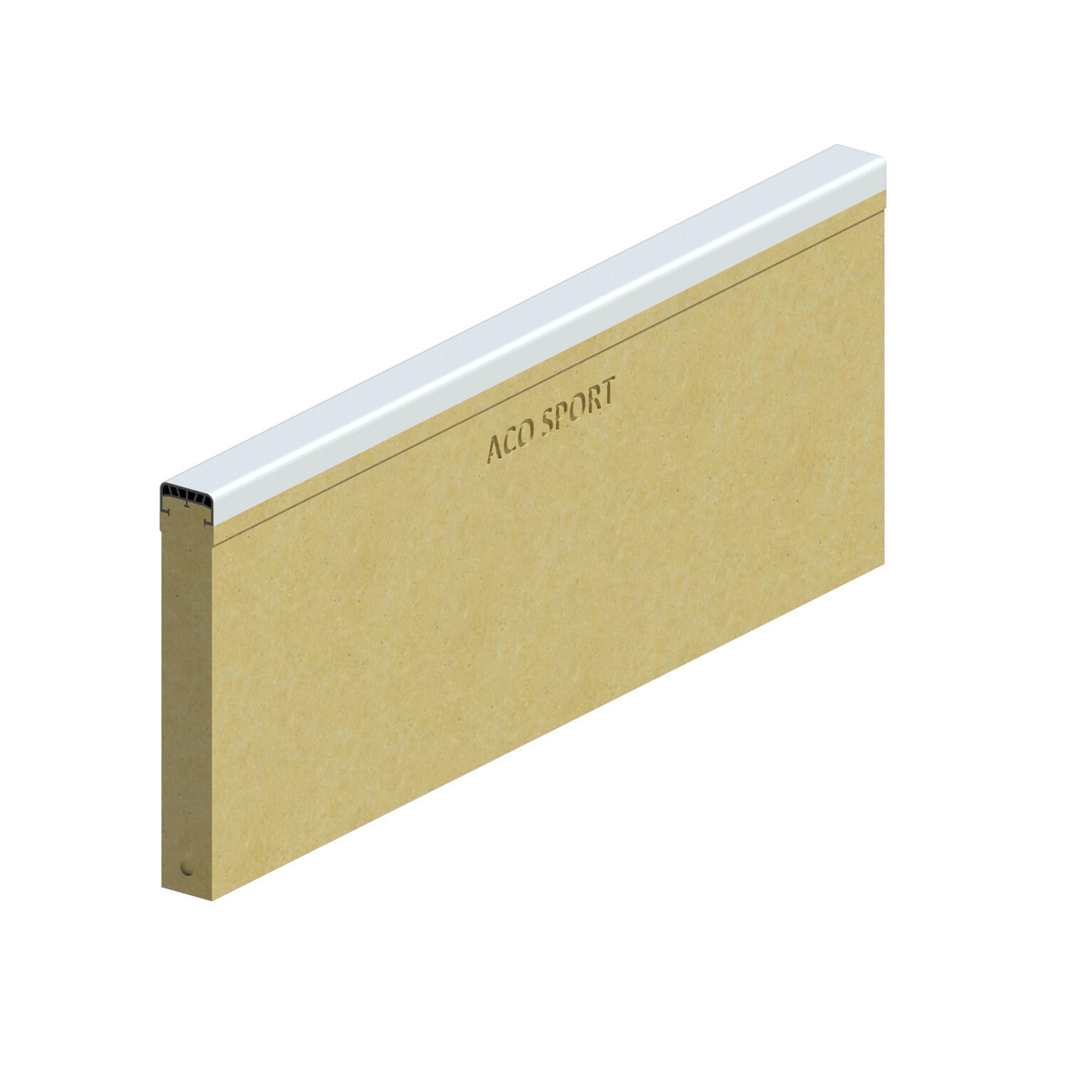 ACOR Elastic Randstein Gummi COEX 100x5x20 cm, Weiß Leichtathletik Unisex Weiß