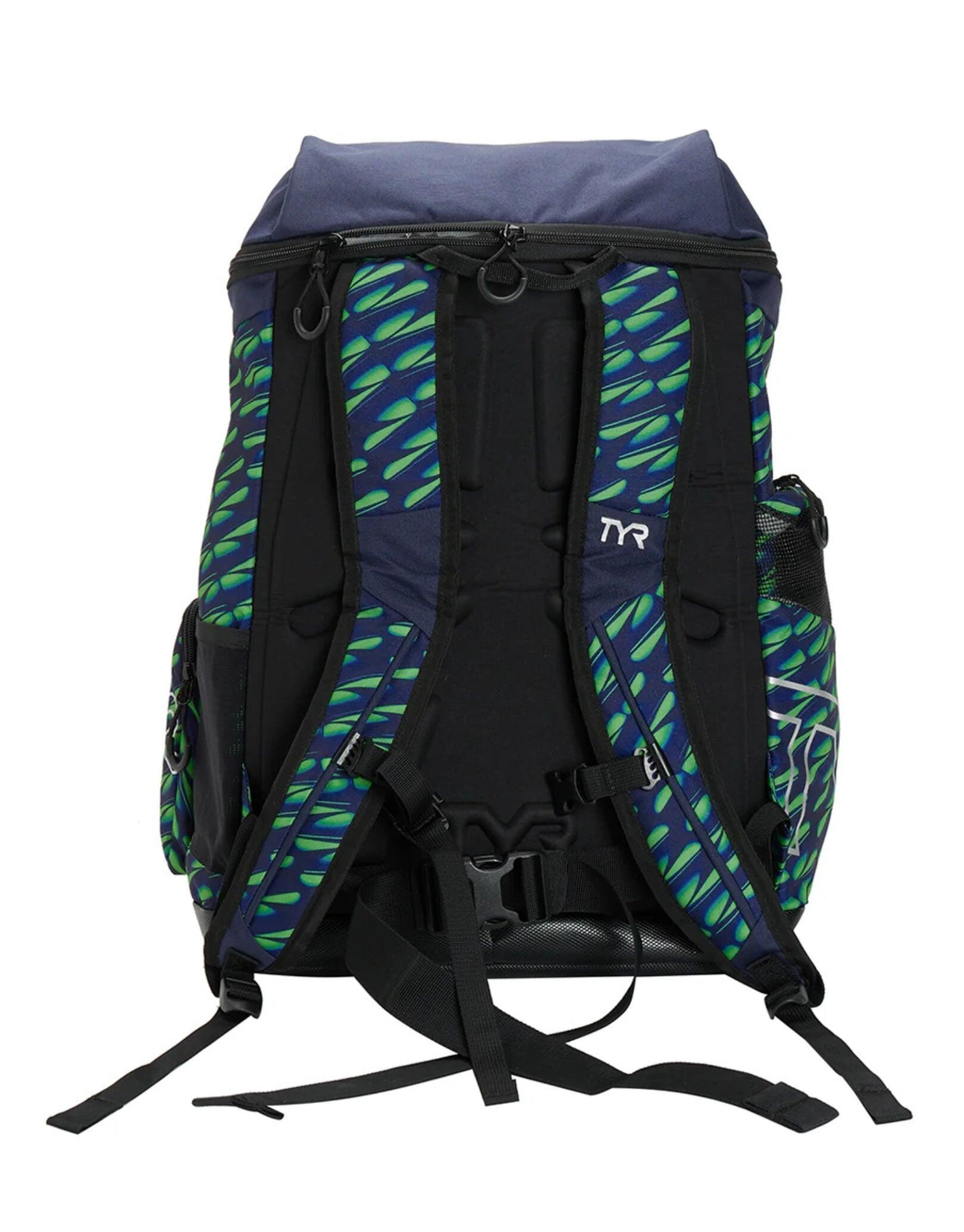 TYR Alliance Dragonflyte Limited Edition 45L Backpack - Green/Navy 4/4