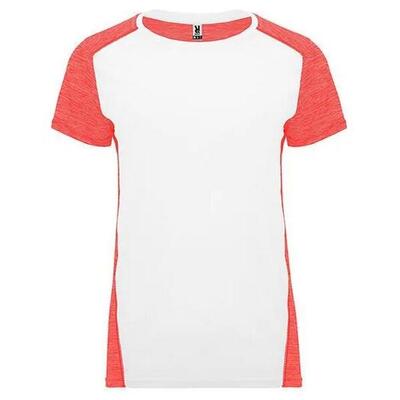 Dames zolder tshirt (wit/heather/zwart)