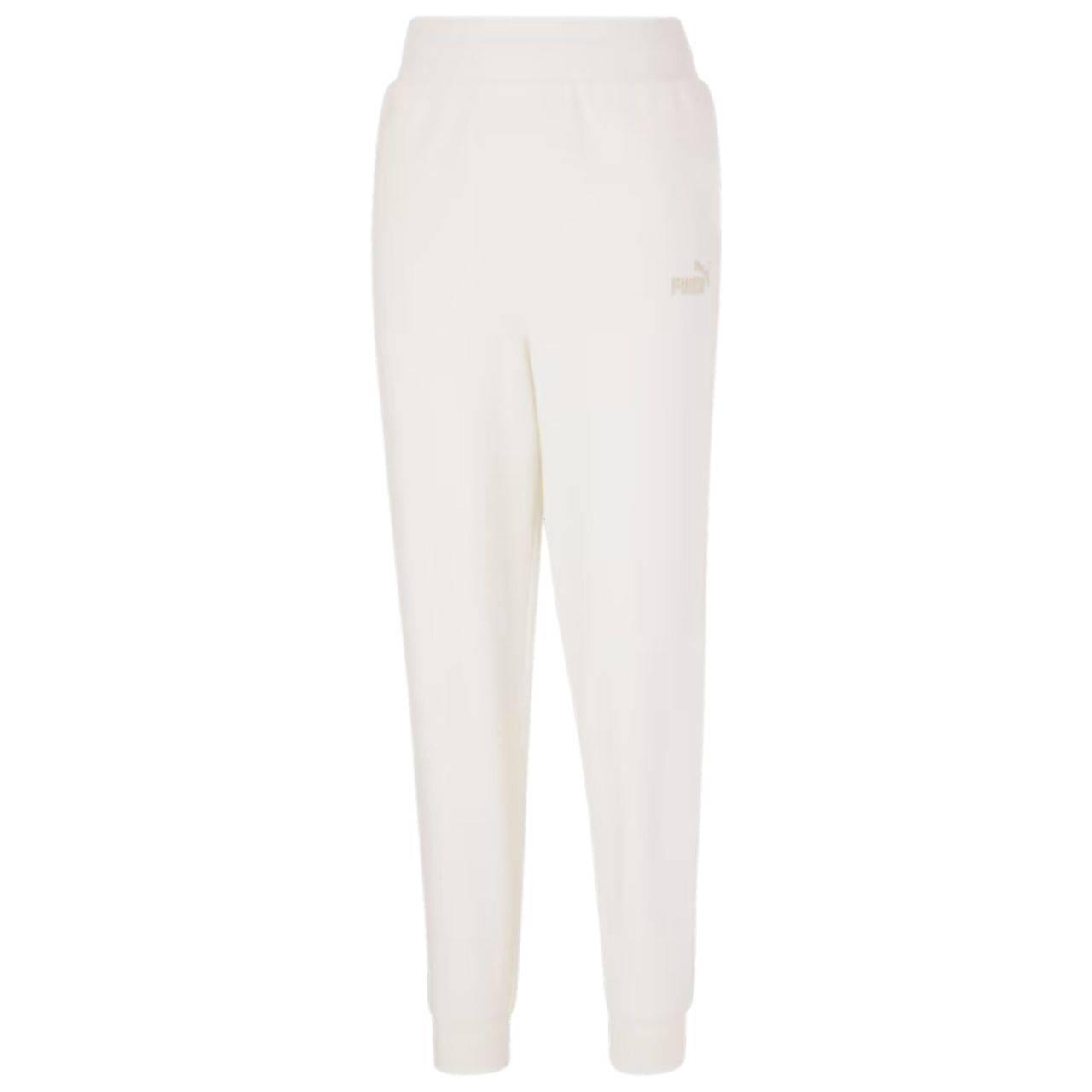 Dames ESS+ Geborduurde Joggingbroek Hoge Taille (Beige/Crème) 2/6