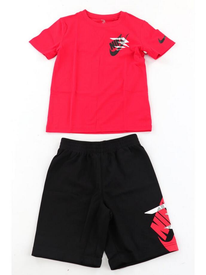 NIKE Completo ragazzo nike icon duo set - rosso/nero