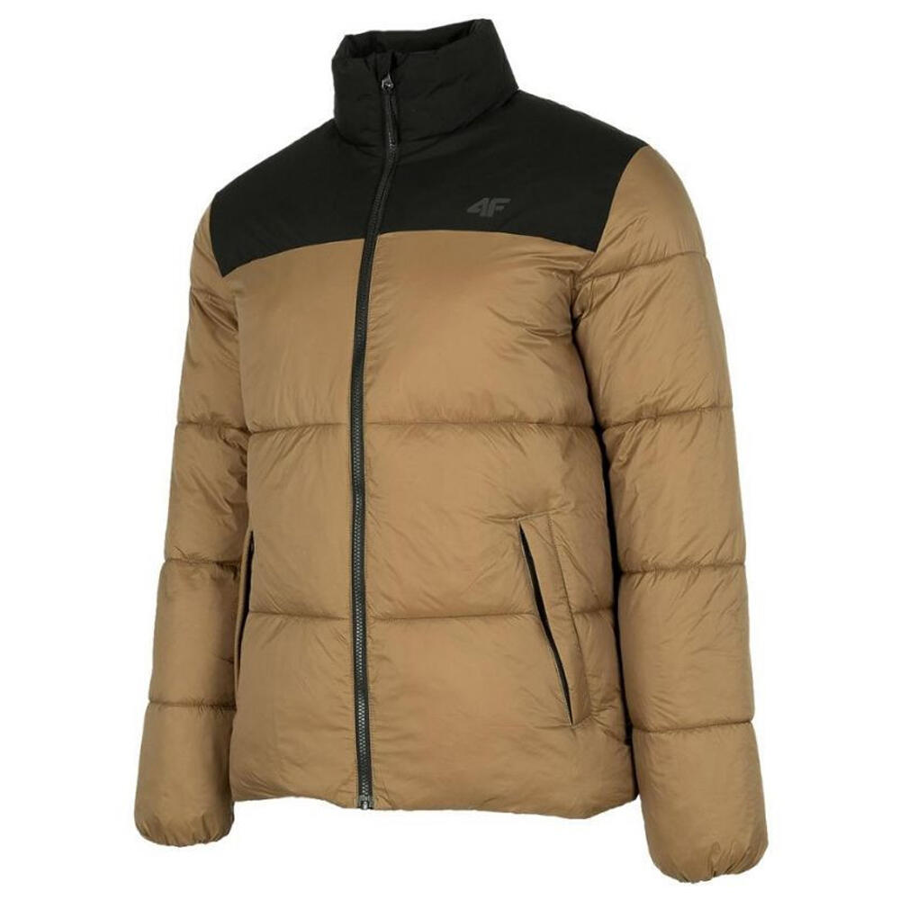 4f - Veste Matelassée H4z22 Homme (marron Clair / Noir) - Doudoune Synthétique - Marron|noir|vert - 42 M/l - Decathlon