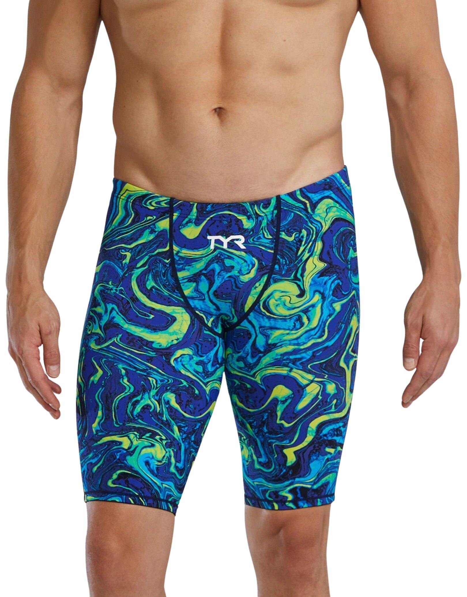 TYR Thresher Hyperblitz Swim Jammer Limited Edition- Blue/Green 1/5