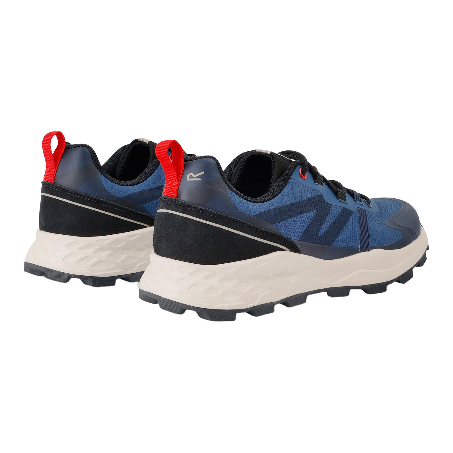 Mens Leighton Trainers (Dark Denim/Poppy Red) 2/5