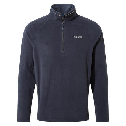 Heren Corey VI Half Zip Fleece Top (Donker marine/blauw marine gemêleerd)