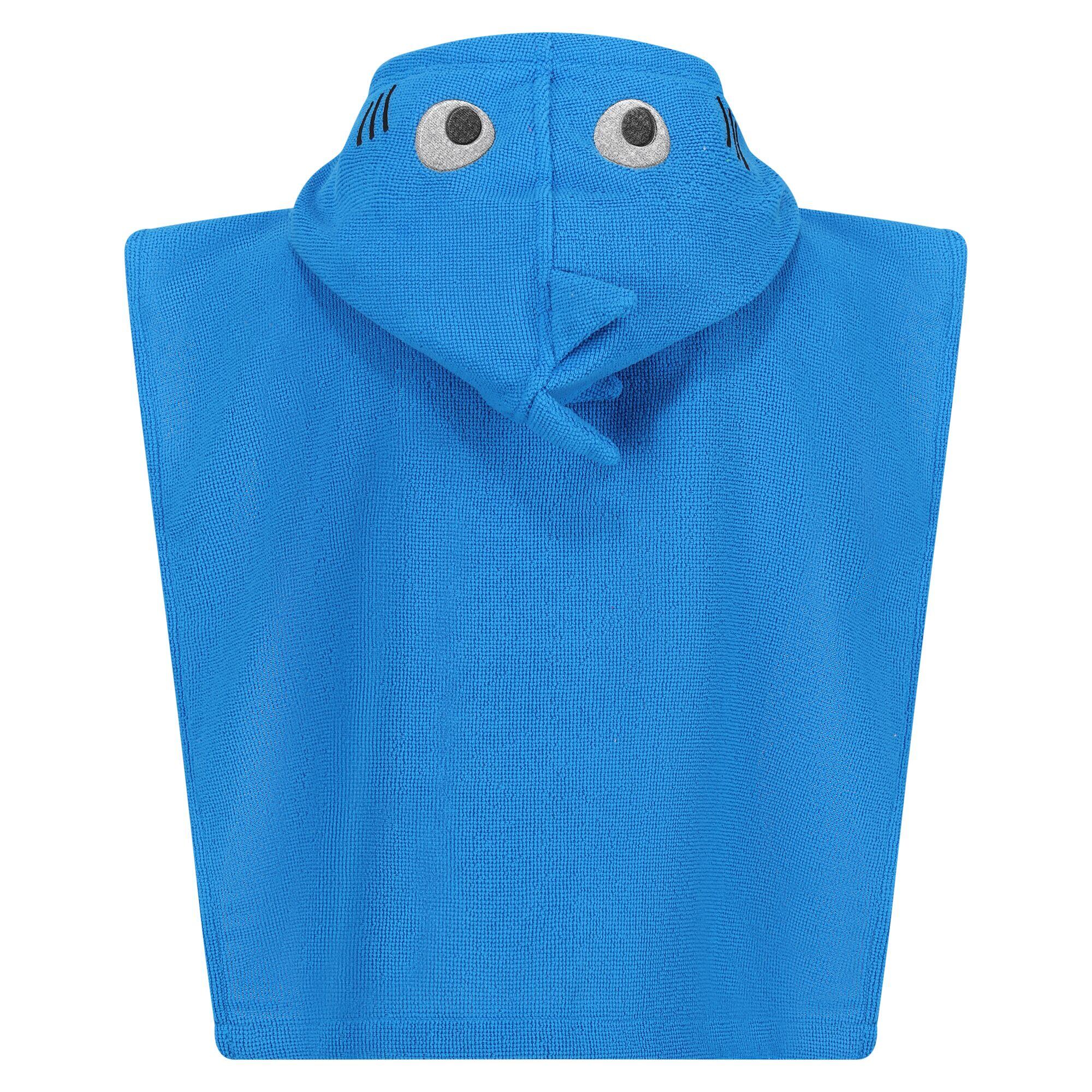 "Bubbles The Shark" Handtuch mit Kapuze für Kinder Hawaii-Blau 2/5