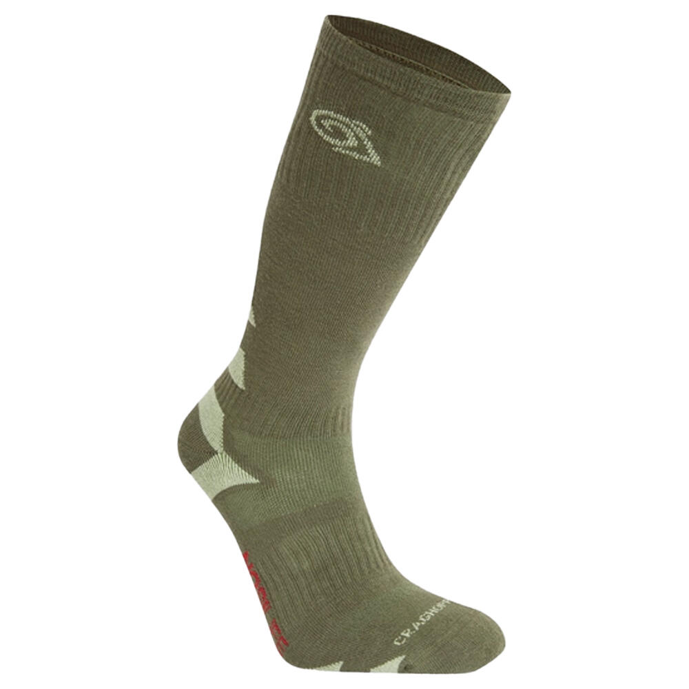 Unisex Adult Adventure Insect Repellent Boot Socks (Wild Olive/Bud Green)