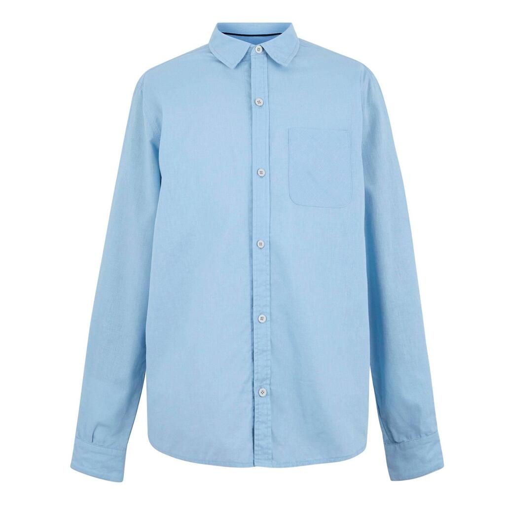 Mens Loran LongSleeved Shirt (Chambray Blue)